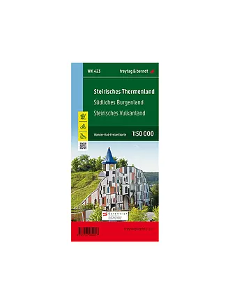FREYTAG & BERNDT | Wanderkarte WK 423 Steirisches Thermenland - Südliches Burgenland - Steirisches Vulkanland, 1:50.000 | 